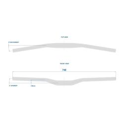 Ritchey Comp Rizer Bb Black 740x35 Rise, řidítka