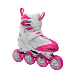 Roces Moody X Girl Tif White Pink dětské kolečkové brusle