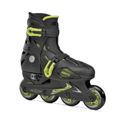 Roces Orlando III Black Lime dětské kolečkové brusle