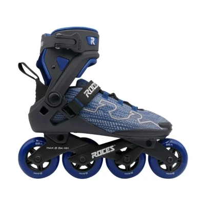 Roces R-EVO 84 Black/Blue/Light Grey kolečkové brusle