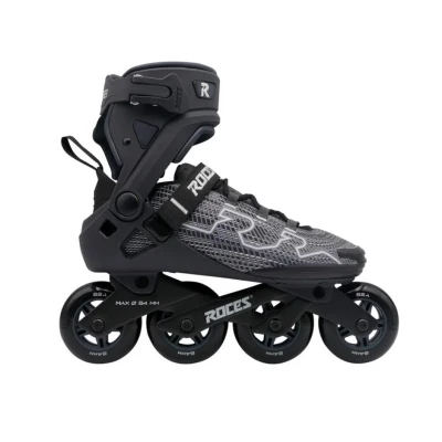 Roces R-EVO 84 Black/Asphalt pánské kolečkové brusle POUZE UK 9.0, EU 43, 28,5 cm (VÝPRODEJ)