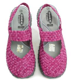 Rock Spring OVER SANDAL FUCHSIA dámska gumičková obuv