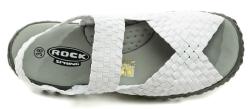 Rock Spring SOFIA bílé dámské gumičkové sandály