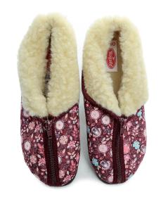 Rogallo 29841 květové dámské zimní papuče