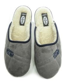 Rogallo 4110-006 sivé pánske zimné papuče