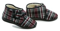 Rogallo 4372-015 káro dámske zimné papuče