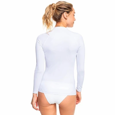 ROXY Dámské lycrové triko Bright White dlouhý rukáv