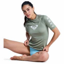 Roxy OIL GREEN krátky rukáv - dámske lycrové tričko