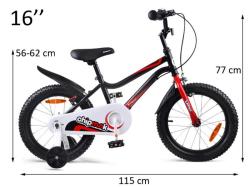 RoyalBaby Chipmunk MK černá 16 dětské kolo (VÝPRODEJ)