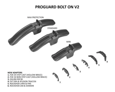 RRP Proguard Bolt-on Front Black Max Protection V2 blatník