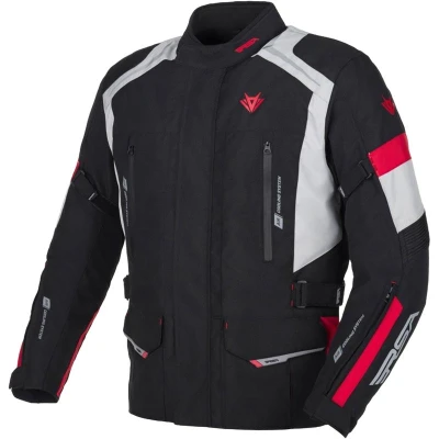 RSA EXO 2 černo-šedo-červená pánská motocyklová bunda