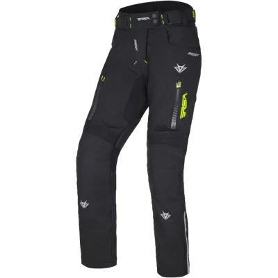 RSA Greby 2 černo-fluo žluté dámské kalhoty na motorku
