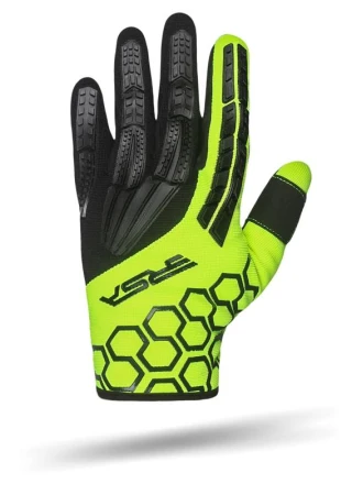RSA MX EVO černo-fluo žluté dětské rukavice na motorku