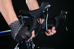 Force POINTS čierno-sivé cyklorukavice bez zapínania