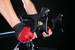 Force POINTS červeno-černé cyklorukavice bez zapínání
