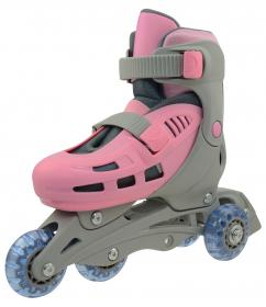 Truly TRISKATE BASIC růžové dětské brusle