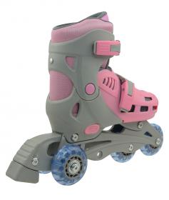 Truly TRISKATE BASIC růžové dětské brusle