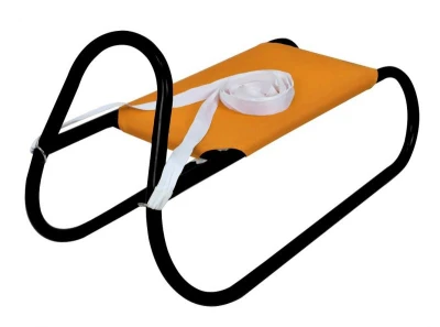 Rulyt Kovové saně 62 cm oranžovo-černé