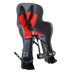 RULYT Predná detská cyklosedačka California 9 - 15 kg šedo-červená