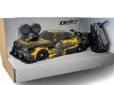 RC driftovací auto Ford Mustang světla, pára, baterie, 1:16 4WD