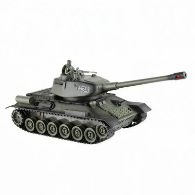 s-Idee Steffen Stabler T-34 khaki 1:28 RTR RC bojující tank