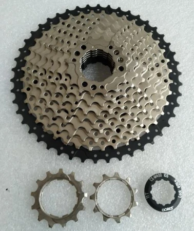 S-ride Kazeta 10 sp., 11-46, CS-M400, Al-spider, stříbrno-černá, montážní balení