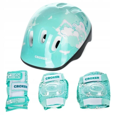Croxer Dream Fibre mint sada chráničů a přilby Croxer Dream Fibre mint sada chráničů a přilby