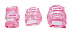 Croxer Silky Fibre pink sada chráničů a přilby
