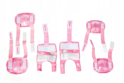 Croxer Silky Fibre pink sada chráničů a přilby