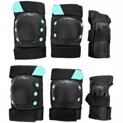 Raven Dexard black/mint sada chráničov