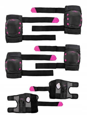 Raven Dexard black/pink sada chráničů