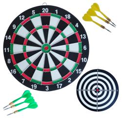 Kubisport Sada terč 43 cm + ostré šipky 6 ks
