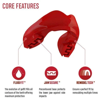 Safe Jawz Chránič zubů Ortho Series Solid Red
