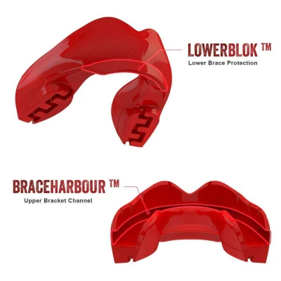 Safe Jawz Chránič zubů Ortho Series Solid Red