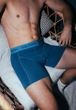 Salming 2-Pack Cotton Boxer Blue