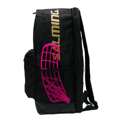 Salming Backpack with stick holder SR Black/Gold 25 L