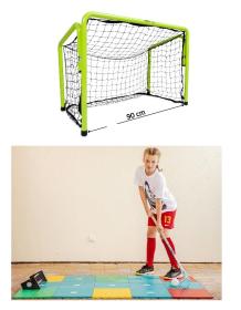 Salming Campus 900 Goal Cage Fluo Green + SKILLS ZONE strelecká doska (15x)