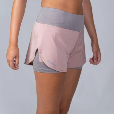Salming Essential 2-in 1 Shorts Women DustyPink/Grey