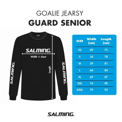 Salming Goalie Jersey Guard Black/Silver