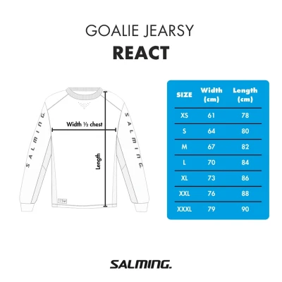 Salming Goalie Jersey React Red/Black