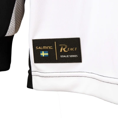 Salming Goalie Jersey React White/Black