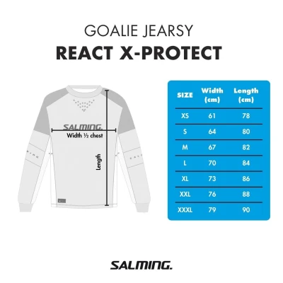 Salming Goalie Jersey React X-Protect Black/White + sleva 300,- na příslušenství