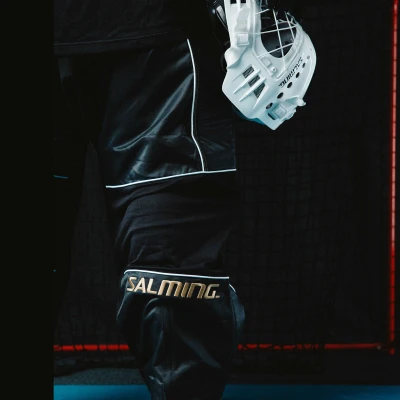 Salming Goalie Pants React Black/White