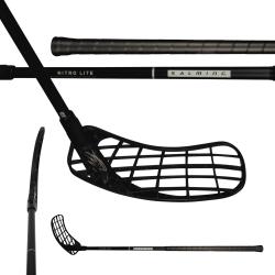 Salming Hawk Nitrolite 27 Black/Silver florbalka Salming Hawk Nitrolite 27 Black/Silver florbalka