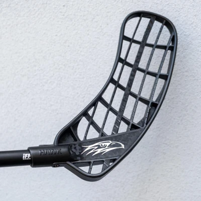 Salming Hawk Nitrolite 30 JR Black/Silver florbalka