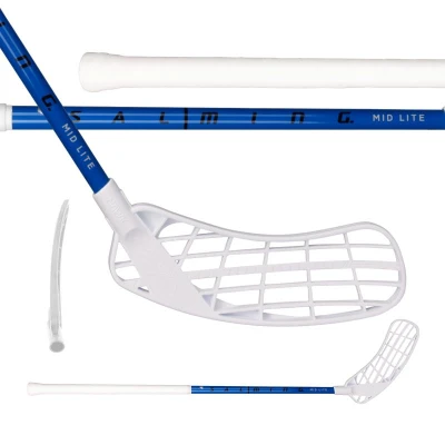 Salming Midlite Hawk 35 JR Blue/White dětská florbalka Salming Midlite Hawk 35 JR Blue/White dětská florbalka