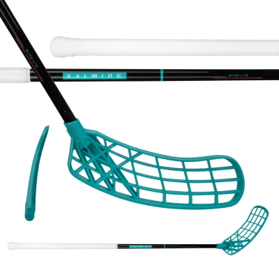 Salming Nitro Lite JR Trident TX 30 Black / Laguna Blue