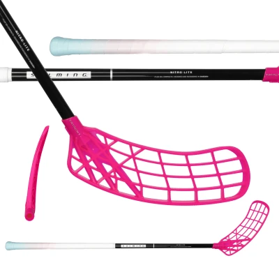 Salming Nitro Lite RD JR Trident TX 30 Black/Magenta florbalka