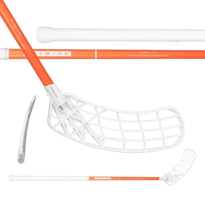 Salming Nitrolite Trident 30 JR Coral/White juniorská florbalka