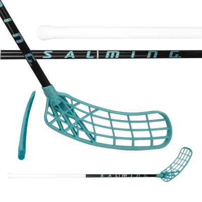 Salming Q-series Aero Trident TX 29 Black / Laguna Blue + sleva 300,- na příslušenství